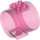 LEGO Transparent Dark Pink Cylinder Tube Straight (49736)