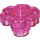 LEGO Transparentes dunkles Rosa Blume 2 x 2 mit offener Noppe (4728 / 30657)