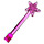 LEGO Transparent Dark Pink Magic Wand (6124 / 28681)