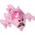 LEGO Transparent Dark Pink Minifigure Hat (24818)