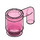 LEGO Transparent Dark Pink Mug (3899 / 28655)