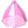 LEGO Transparent Dark Pink Opal Skirt with Hip (80336)