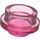 LEGO Rose Foncé Transparent assiette 1 x 1 Rond (6141 / 30057)