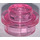 LEGO Rose Foncé Transparent assiette 1 x 1 Rond (6141 / 30057)