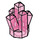 LEGO Transparent Dark Pink Rock 1 x 1 with 5 Points (28623 / 30385)