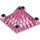 LEGO Transparent Dark Pink Roof 6 x 6 x 3 with Corner Posts (30614 / 41630)