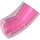 LEGO Transparent Dark Pink Round Brick with Elbow (Longer) (5489)