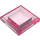 LEGO Transparent Rose Foncé Pente 1 x 1 x 0.7 Pyramide (22388 / 35344)