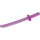 LEGO Transparant donkerroze Zwaard met vierkante afscherming en kapknop op handvat (Shamshir) (21459)