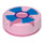 LEGO Transparent Rose Foncé Tuile 1 x 1 Rond avec Dark Bleu Pinwheel (30675 / 98138)