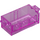 LEGO Transparentes dunkles Rosa Schatzkiste Unterseite mit Schlitzen (4738 / 54195)