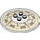 LEGO Transparent Dish 6 x 6 with Compass on Concave Side (Solid Studs) (39022 / 78193)