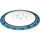 LEGO Transparent Dish 6 x 6 with Dark Azure Outer Ring (Solid Studs) (21637 / 44375)
