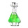 LEGO Transparent Flask avec Bright Green Fluid (33027 / 38029)