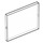 LEGO Transparant Glas voor Venster 1 x 4 x 3 (zonder cirkel) (3855)