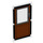 LEGO Transparent Glass for Window 1 x 4 x 6 with Brown door (6202 / 100773)