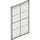 LEGO Transparent Glass for Window 1 x 4 x 6 with Gold Lattice over Frosted White Background (6202)