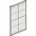 LEGO Transparent Glass for Window 1 x 4 x 6 with Gold Lattice over Frosted White Background (6202 / 35330)