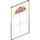 LEGO Transparent Glass for Window 1 x 4 x 6 with Stained Glass Arched Top (6202 / 29184)
