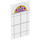 LEGO Transparent Glass for Window 1 x 4 x 6 with Stained Glass Arched Top (6202 / 29184)