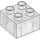LEGO transparent pailleté Duplo Brique 2 x 2 (3437 / 89461)