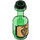 LEGO Transparentes Grün Flasche 1 x 1 x 2 mit Grapes Label (12637 / 95228)