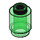 LEGO Vert transparent Brique 1 x 1 Rond avec goujon ouvert (3062 / 30068)