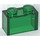 LEGO Transparent Green Brick 1 x 2 without Bottom Tube (3065 / 35743)