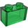 LEGO Transparent Green Brick 1 x 2 without Bottom Tube (3065 / 35743)