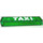 LEGO Vert transparent Brique 1 x 6 avec blanc Bolded &quot;TAXI&quot; sans tubes internes (3067)