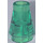 LEGO Vert transparent Cône 1 x 1 sans rainure supérieure (4589 / 6188)