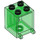 LEGO Transparant Groen Container 2 x 2 x 2 met verzonken noppen (4345 / 30060)