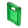 LEGO Transparent Green Container Box 2 x 2 x 2 Door with Slot (4346 / 30059)