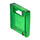 LEGO Transparant Groen Container Doos 2 x 2 x 2 Deur met Sleuf (4346 / 30059)