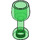 LEGO Transparentes Grün Gebogen Glas mit Stem (33061)