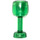 LEGO Transparentes Grün Gebogen Glas mit Stem (33061)