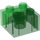 LEGO Transparent Green Duplo Brick 2 x 2 (3437 / 89461)