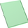 LEGO Vert transparent Verre for Fenêtre 4 x 4 x 3 (4448)