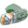 LEGO Transparentes Grün Hero Factory Armor mit Kugelgelenkpfanne Größe 5 mit &#039;BULK 3.0&#039;, Wolf Kopf (90639 / 96098)