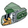 LEGO Transparant Groen Hero Factory Armor met Kogelgewrichtsbus Maat 5 met &#039;ROCKA 3.0&#039; en Gold Lion Hoofd (90639 / 96095)