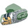 LEGO Transparentes Grün Hero Factory Armor mit Kugelgelenkpfanne Größe 5 mit &#039;ROCKA 3.0&#039; und Gold Lion Kopf (90639 / 96095)