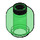 LEGO Transparentes Grün Minifigure Kopf (Einbau-Vollbolzen) (3274 / 3626)