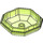 LEGO Transparent Green Opal Octagonal Rock Bottom  (80337)