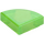 LEGO Transparent Green Opal Tile 1 x 1 Quarter Circle (25269 / 84411)