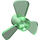 LEGO Vert transparent Hélice avec 3 Lames (6041)