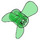 LEGO Transparent Green Propeller with 3 Blades (6041)