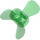 LEGO Transparant Groen Propeller met 3 Messen (6041)