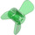 LEGO Transparant Groen Propeller met 3 Messen (6041)