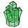 LEGO Transparent Green Rock 1 x 1 with 5 Points (28623 / 30385)