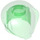 LEGO Vert Transparent Rond Bulle Casque (30214)